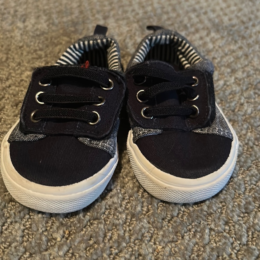 Blue slip ons size 3